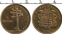 Продать Монеты Андорра 5 сентим 2003 Медь