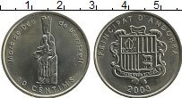 Продать Монеты Андорра 10 сентим 2003 Медно-никель