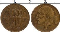 Продать Монеты Бельгия 50 сантим 1953 Бронза