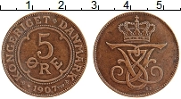 Продать Монеты Дания 5 эре 1902 Медь