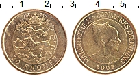 Продать Монеты Дания 20 крон 2008 Медь