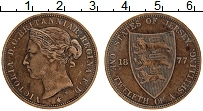 Продать Монеты Остров Джерси 1/12 шиллинга 1877 Медь