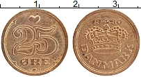 Продать Монеты Дания 25 эре 1998 Бронза