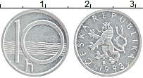 Продать Монеты Чехия 10 хеллеров 2002 Алюминий