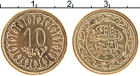 Продать Монеты Тунис 10 миллим 2005 Латунь