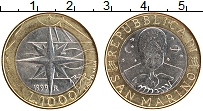 Продать Монеты Сан-Марино 1000 лир 1999 Биметалл