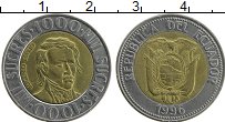 Продать Монеты Эквадор 1000 сукре 1996 Биметалл