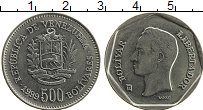 Продать Монеты Венесуэла 500 боливар 1999 Сталь покрытая никелем