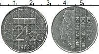 Продать Монеты Нидерланды 2 1/2 гульдена 1982 Никель