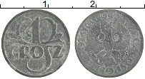 Продать Монеты Польша 1 грош 1939 Цинк