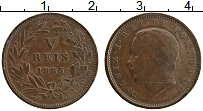 Продать Монеты Португалия 5 рейс 1885 Медь