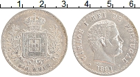 Продать Монеты Португалия 500 рейс 1891 Серебро