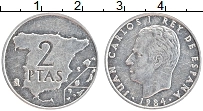 Продать Монеты Испания 2 песеты 1982 Алюминий