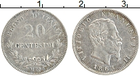 Продать Монеты Италия 20 чентезимо 1863 Серебро