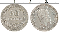 Продать Монеты Италия 50 чентезимо 1863 Серебро