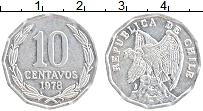 Продать Монеты Чили 10 сентаво 1976 Алюминий