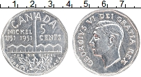 Продать Монеты Канада 5 центов 1951 Алюминий
