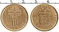 Продать Монеты Португалия 10 эскудо 1999 Латунь