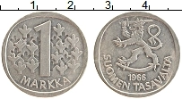 Продать Монеты Финляндия 1 марка 1966 Серебро