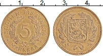 Продать Монеты Финляндия 5 марок 1936 Латунь
