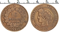 Продать Монеты Франция 10 сантим 1897 Медь