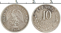 Продать Монеты Мексика 10 сентаво 1904 Серебро