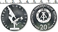 Продать Монеты ГДР 20 марок 1988 Серебро