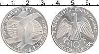 Продать Монеты ФРГ 10 марок 1972 Серебро