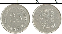 Продать Монеты Финляндия 25 пенни 1921 Медно-никель