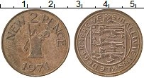 Продать Монеты Гернси 2 пенса 1971 Медь