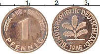 Продать Монеты ФРГ 1 пфенниг 1994 Бронза