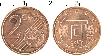 Продать Монеты Мальта 2 евроцента 2008 сталь с медным покрытием