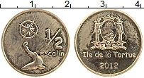Продать Монеты Гаити 1/2 эскалин 2012 Латунь