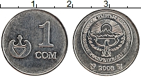 Продать Монеты Кыргызстан 1 сом 2008 Сталь покрытая никелем