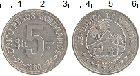 Продать Монеты Боливия 5 песо 1980 Медно-никель