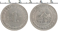 Продать Монеты Боливия 1 песо 1974 Сталь