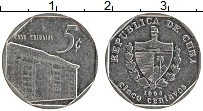 Продать Монеты Куба 5 сентаво 1994 Сталь покрытая никелем