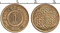Продать Монеты Гайана 1 цент 1992 Бронза