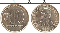 Продать Монеты Парагвай 10 гуарани 1990 Латунь