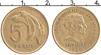 Продать Монеты Уругвай 5 песо 1968 