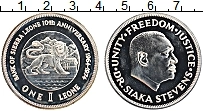 Продать Монеты Сьерра-Леоне 1 леоне 1974 Серебро