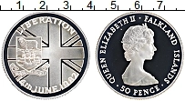 Продать Монеты Фолклендские острова 50 пенсов 1982 Серебро