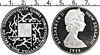 Продать Монеты Новая Зеландия 1 доллар 1974 Серебро