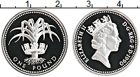 Продать Монеты Великобритания 1 фунт 1990 Серебро