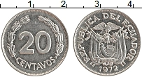 Продать Монеты Эквадор 20 сентаво 1972 Медно-никель