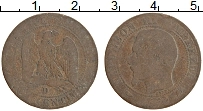 Продать Монеты Франция 5 сантим 1865 Медь