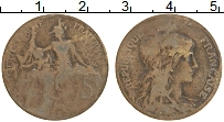 Продать Монеты Франция 5 сантим 1897 Бронза