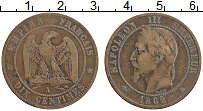 Продать Монеты Франция 10 сантим 1863 Бронза