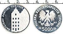 Продать Монеты Польша 5000 злотых 1989 Серебро