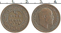 Продать Монеты Британская Индия 1/2 пайса 1910 Медь
